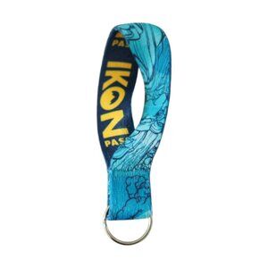 Ikon Pass Blue Wristlet Keychain Ski Snowboard Lanyard With Loop 2025/2026